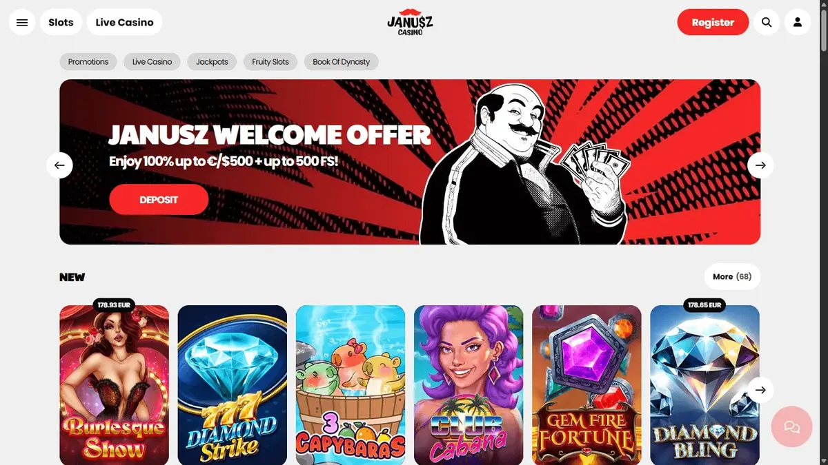 Janusz Casino Zrzut ekranu 2